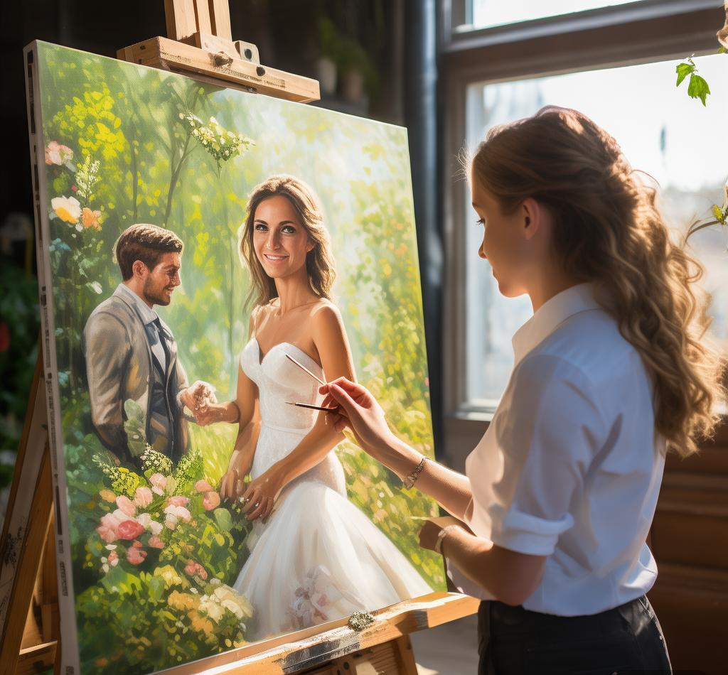 婚礼绘画师：用画笔定格爱情
