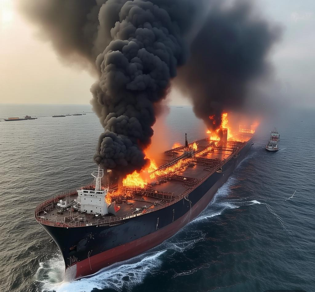 黑海油轮遭袭，原油泄漏